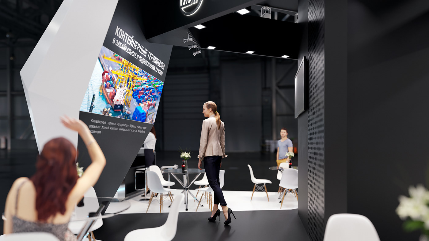 國(guó)外展臺(tái)設(shè)計(jì)效果圖